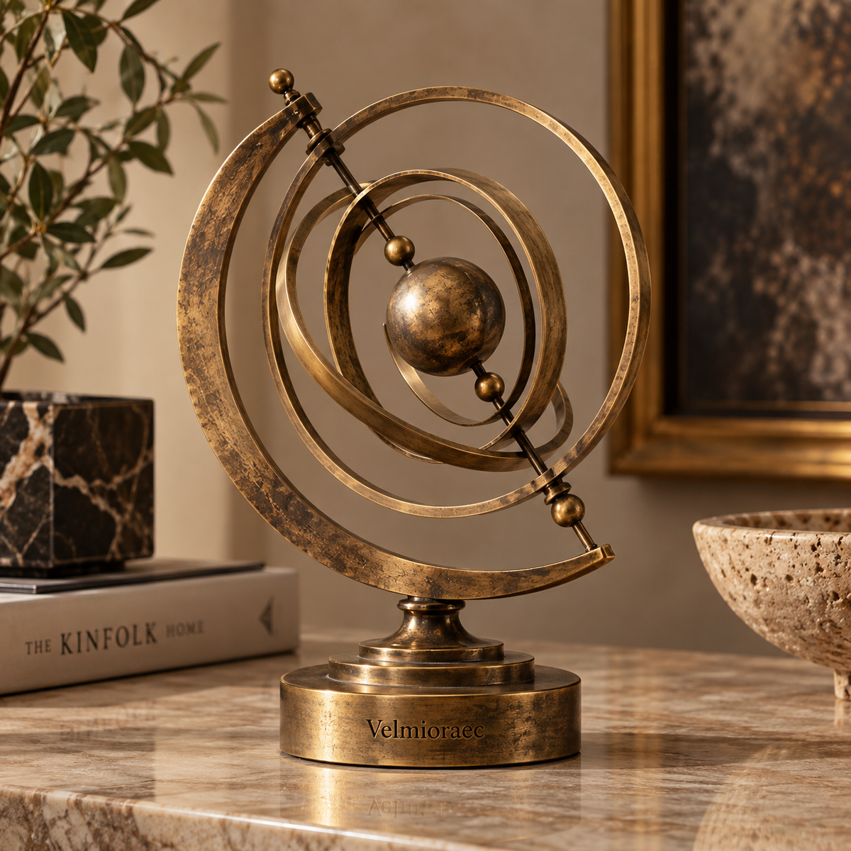 Velmioraec™ Asterion Armillary Sculpture