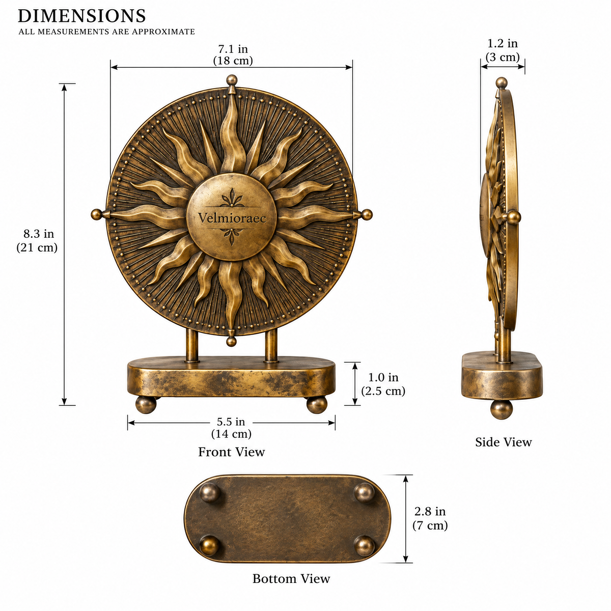 Velmioraec™ Solcrest Sun Sculpture