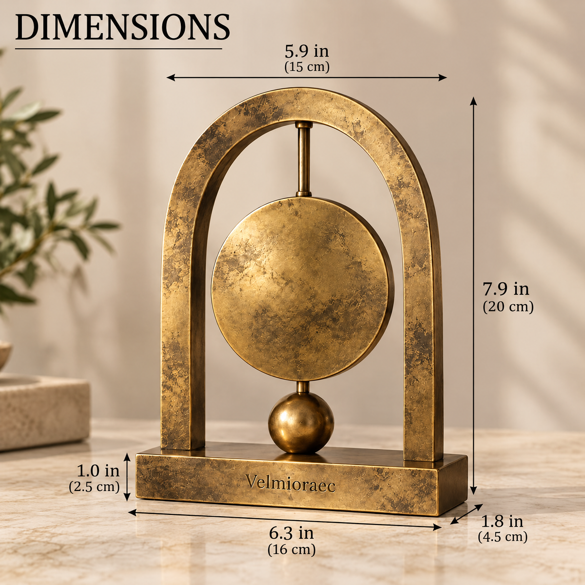 Velmioraec™ Stillpoint Disc Sculpture