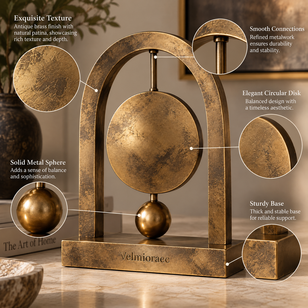 Velmioraec™ Stillpoint Disc Sculpture