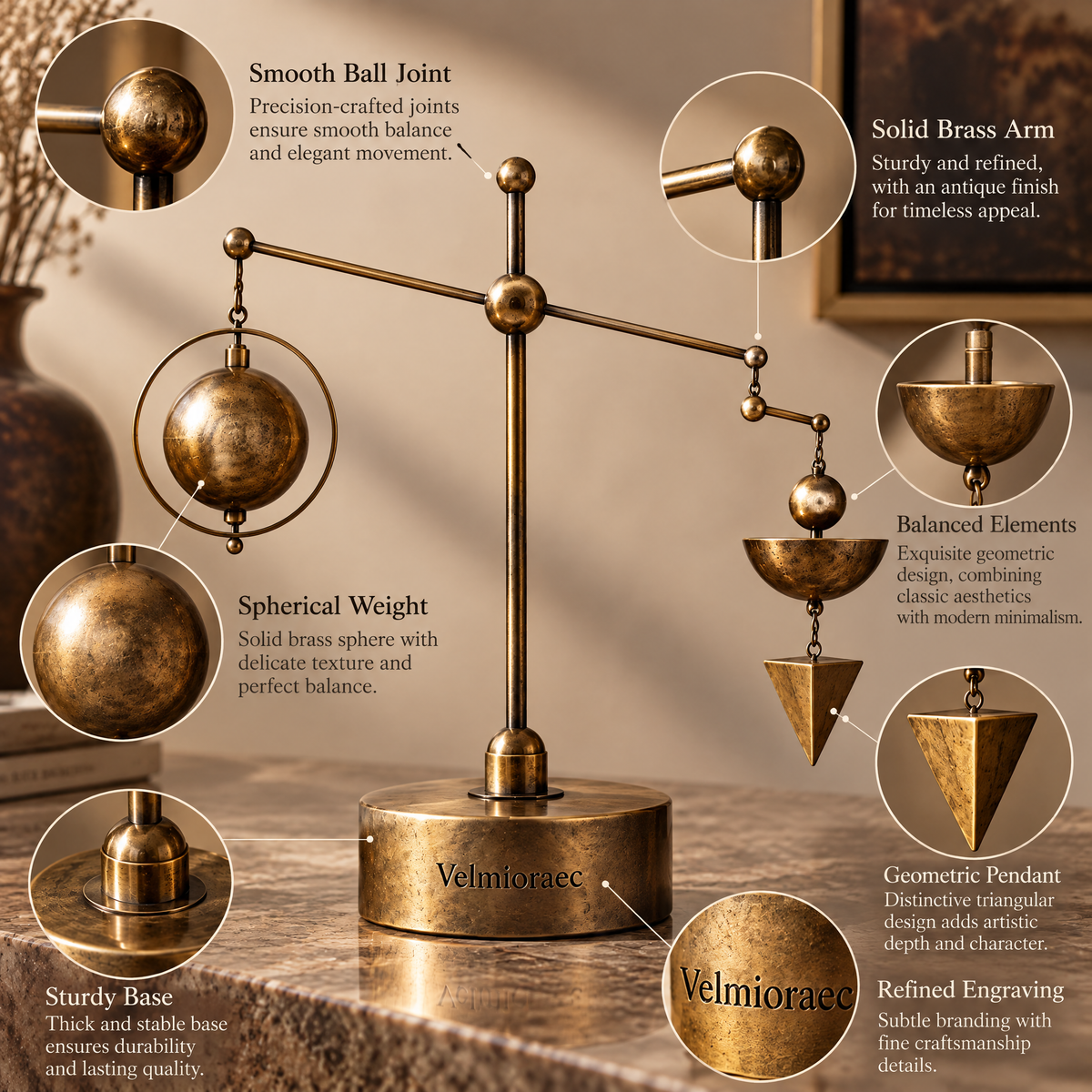 Velmioraec™ Poise Balance Sculpture