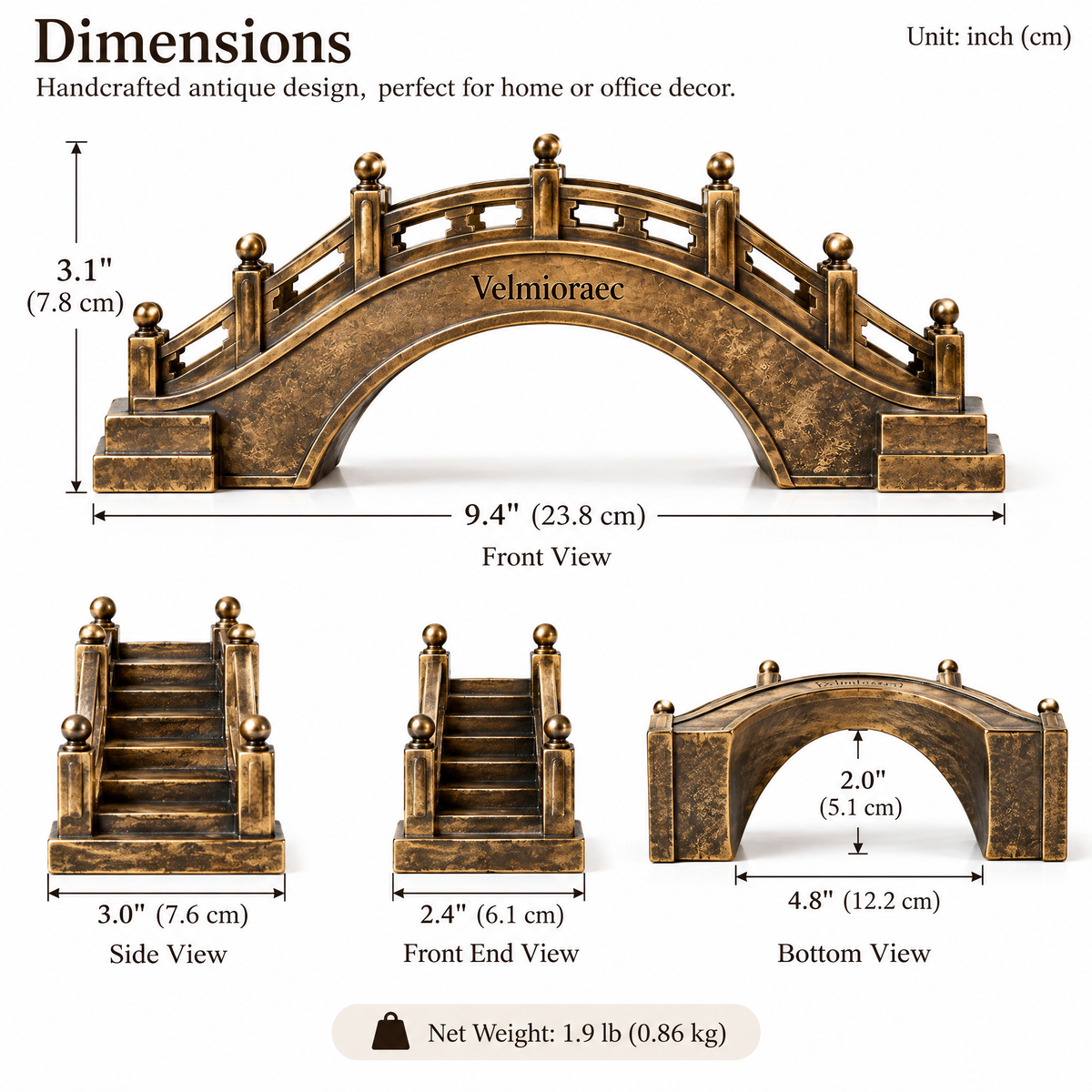 Velmioraec™ Moonpass Bridge Sculpture