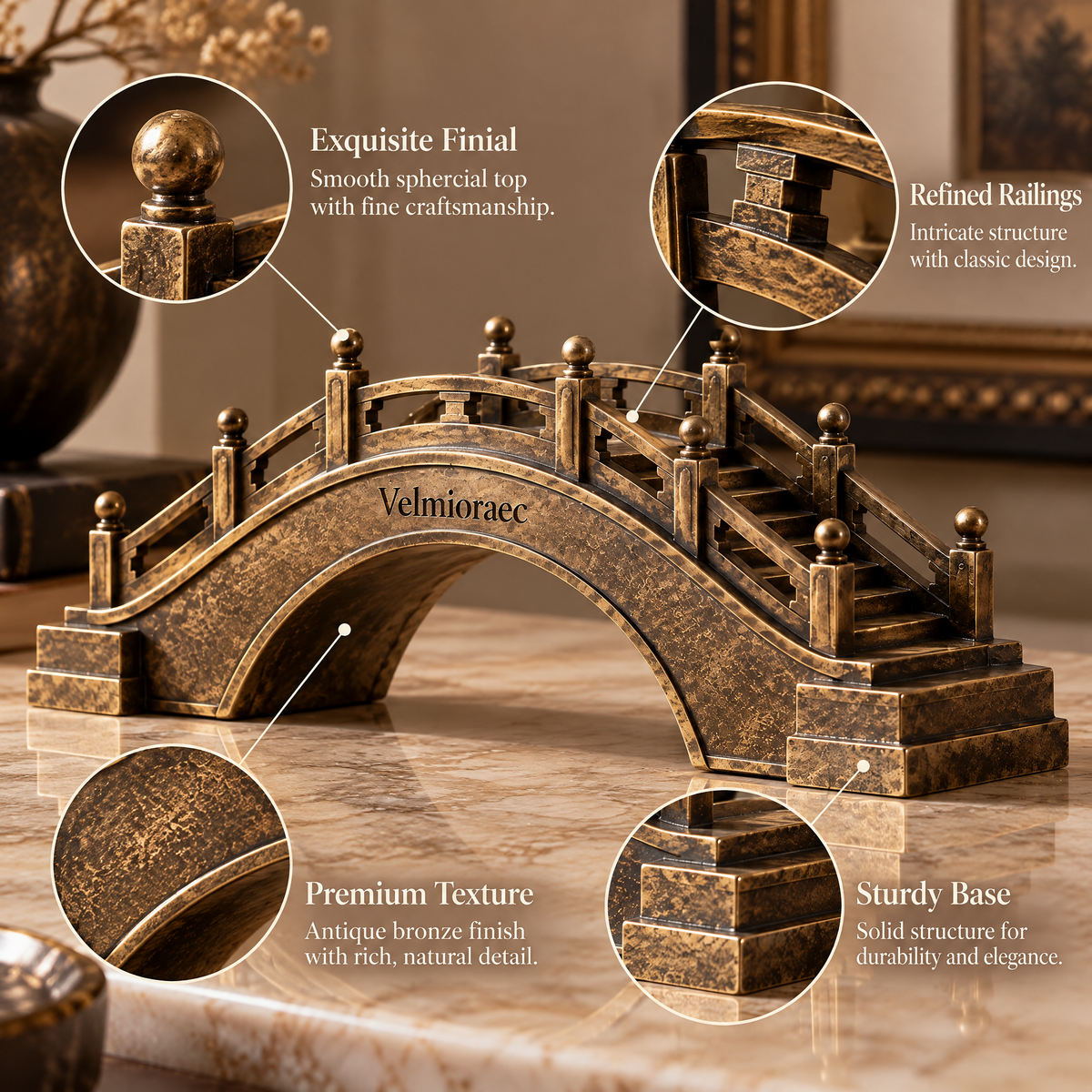 Velmioraec™ Moonpass Bridge Sculpture