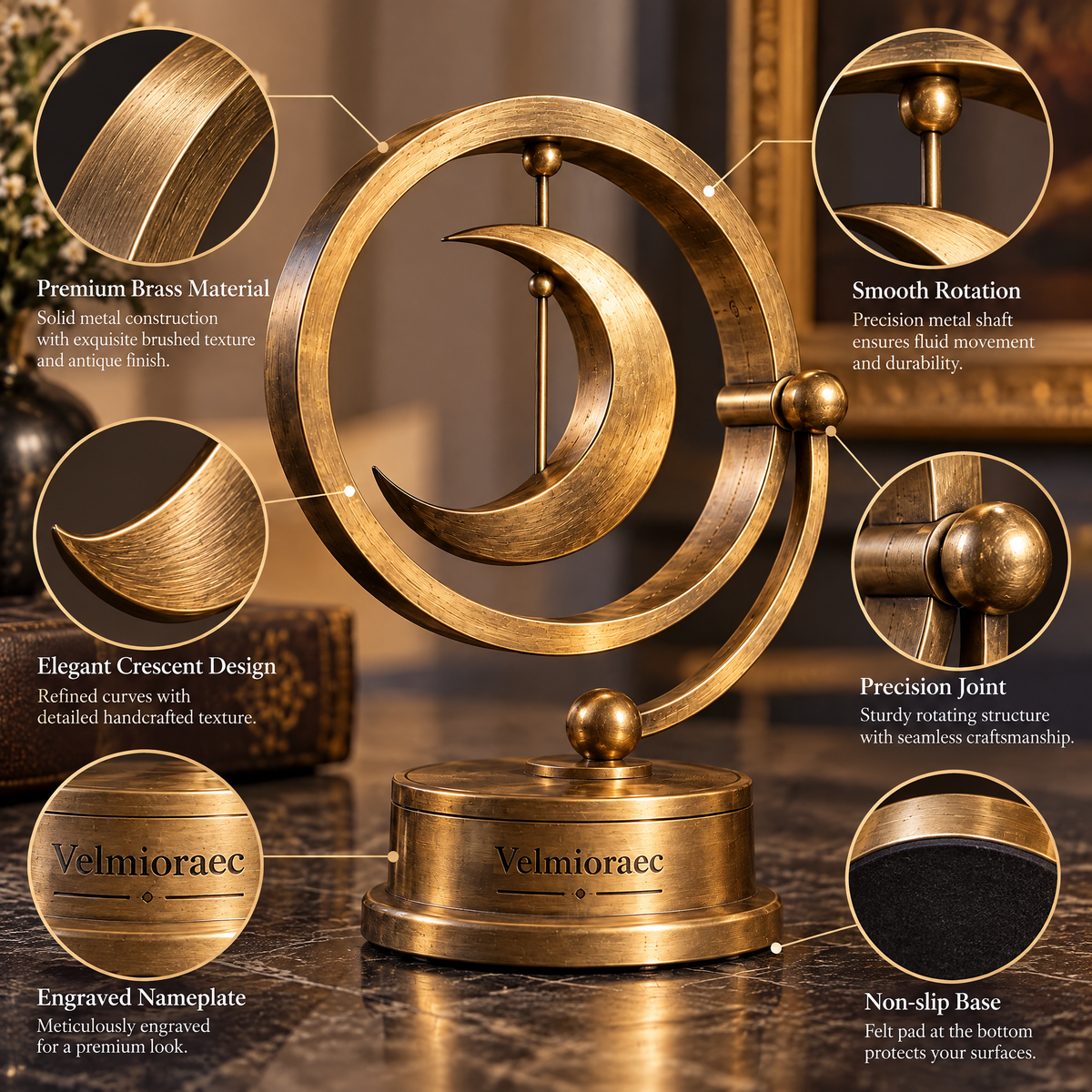 Velmioraec™ Lunar Halo Sculpture